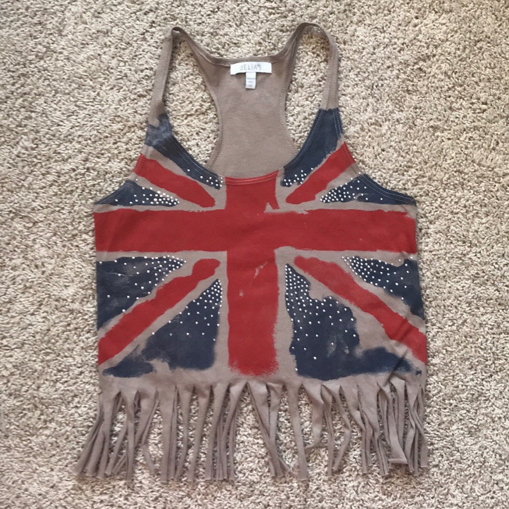 British Flag 🇬🇧 Fringed Tee